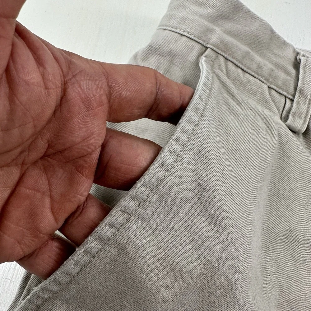 VTG Banana Republic‎ Mens 34 Army Cargo Shorts Beige Canvas Skater Y2K Military